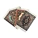 Inusitus Set of 4 Dollhouse Area Rugs Miniature Carpet Accessories for Doll Houses 6 x 4 Inch Rectangular Floor Dcor Oriental Style - Image 2