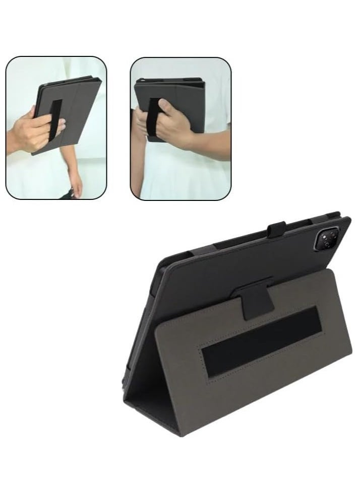 General - Case Compatible with Infinix Xpad 11-inch 2024 Tablet Case, Ultra Slim PU Leather Case All-inclusive Anti-drop Folding Stand Protective Cover with Hand Strap - Image 1