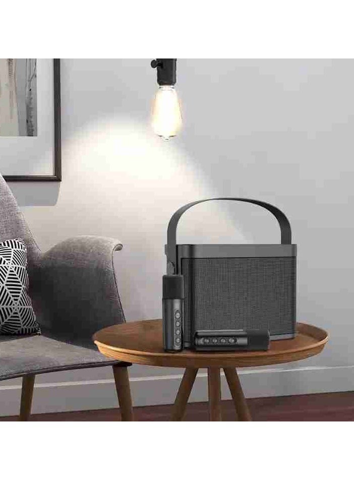 ELTRAZONE Karaoke Machine with 2 Wireless Microphones – Portable 60W Bluetooth Speaker for Adults & Kids, Perfect for Parties, Events, Weddings, Meetings, & Home Entertainment – Black - Image 4