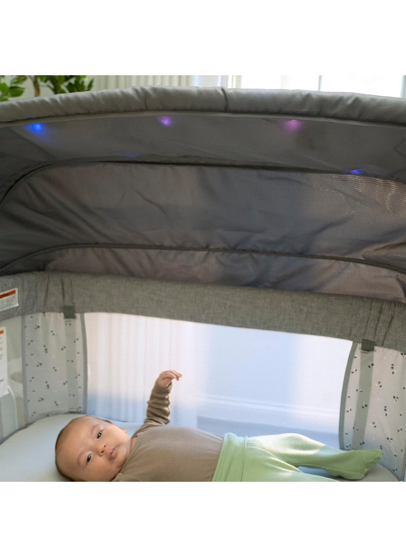 ingenuity Ingenuity Dream Hero Starlight 3in1 CoSleeping Bassinet and Crib  Lume Grey Unisex Newborn to 12 Months  - Image 5