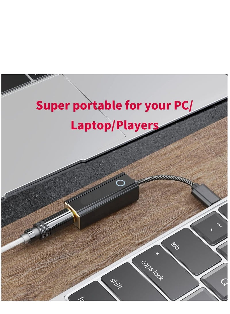 Excefore Audio KA2 4.4mm Balanced Headphone Amps USB DAC DSD256 32bit/384kHz PCM for Android/iOS/Windows/Mac (USB Type C) - Image 5