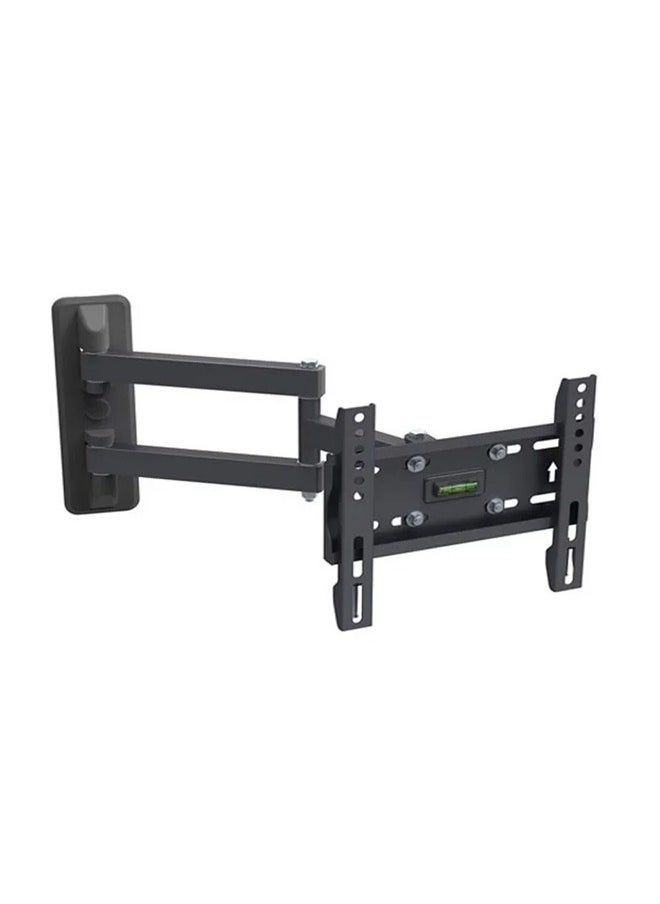 Skill Tech SH 34P Swivel TV Wall Mount for 14"-43" Screens, VESA 200x200, Wall Profile 85mm–470mm, Max Load 25kg – Black  - Image 1