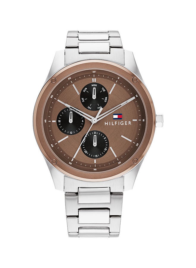 TOMMY HILFIGER - ساعة يد رجالية بعقارب دائرية الشكل من الستانلس ستيل 1710533 - 43.5 ملم - Image 1