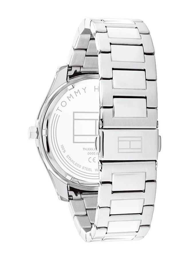 TOMMY HILFIGER - ساعة يد رجالية بعقارب دائرية الشكل من الستانلس ستيل 1710533 - 43.5 ملم - Image 1