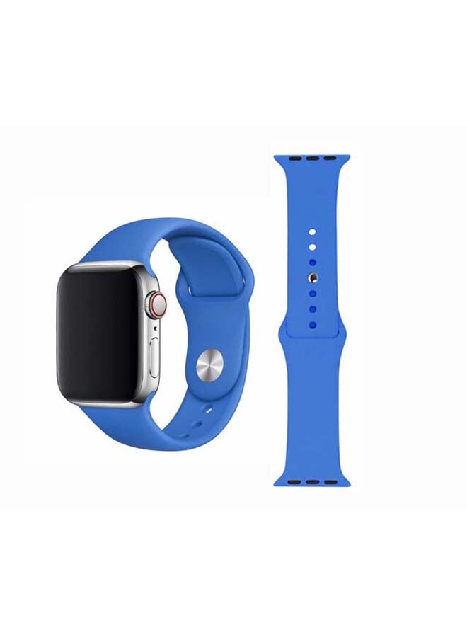 Perfii Replacement Band For Apple Watch Series 6/SE/5/4/3/2/1 40/38mm Capri Blue - Image 1