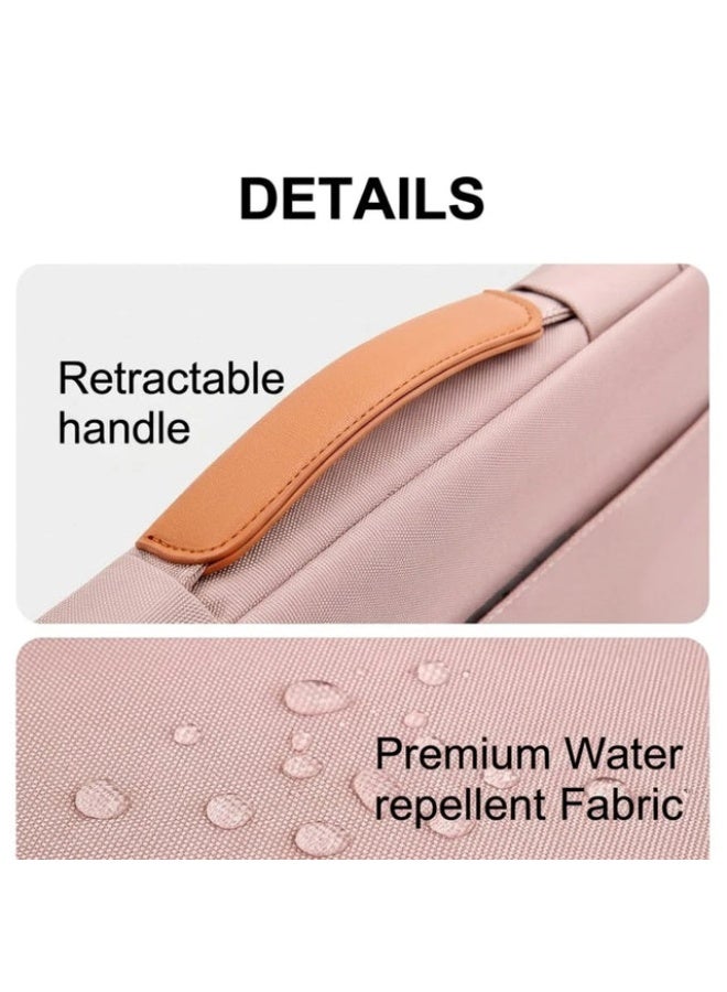 Bange 6802D Pink New Protective Water Resistant 15Inch Laptop Sleeve With Handle - Image 2