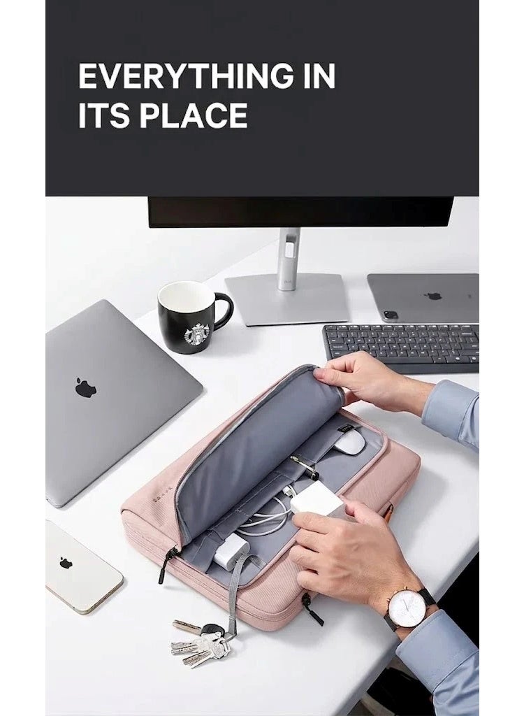 Bange 6802D Pink New Protective Water Resistant 15Inch Laptop Sleeve With Handle - Image 5