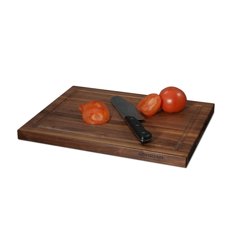 CONSDAN Walnut Cutting Board for Kitchen, USA Grown Hardwood, 20 x 15, with Invisible Inner Handle, Prefinished with Food-Grade Oil, Suitable for Kitchen Edge Grain, 1" Thick - Image 3