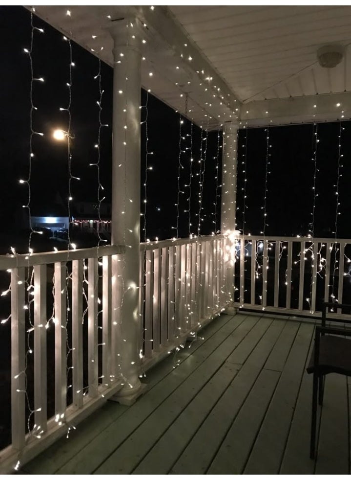 NAGAFA SHOP 4.5m LED curtain light is designed to create a warm and cozy ambiance with beautifully distributed lights across each string. Ideal for use behind curtains or directly on walls, giving a stunning decorative effect. Perfect for daily home décor or special occasions such as Ramadan, birthdays, home parties, and engagements. Easy to install and suitable for all room styles and spaces." - Image 2