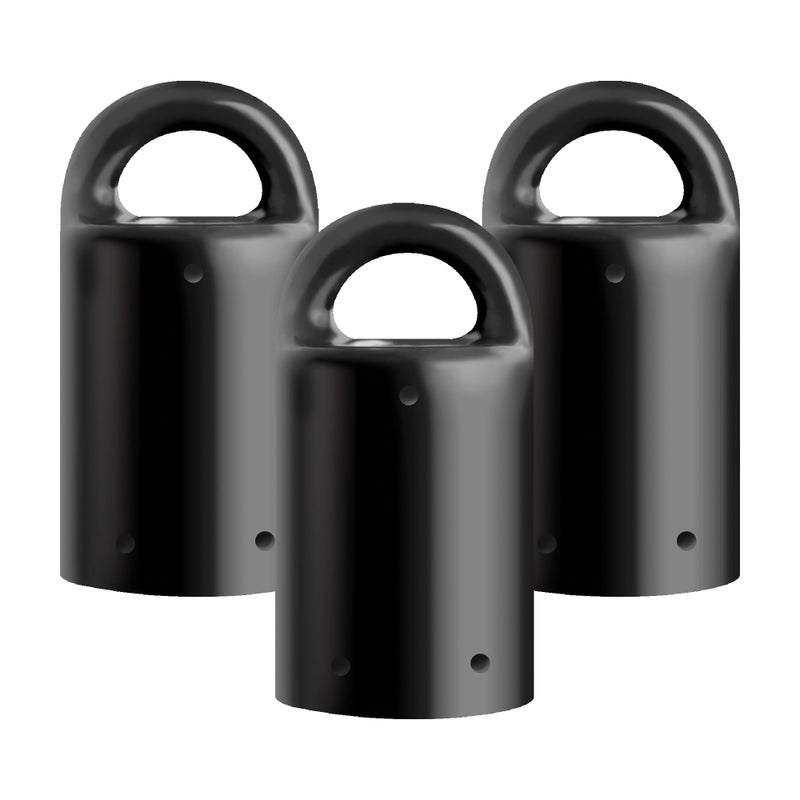 MagnetPal 3 pack Heavy-Duty Neodymium Anti-Rust Magnet, Best for Magnetic Stud Finder / Key Organizer / Indoor and Outdoor Multi Uses, Black with Key Ring (SP-MPM3BK) - Image 1