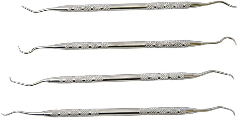 Cleaning Picks with Shaped Ends, 4 Pack, Polymer, Stainless Steel, for Cleaning, Maintenance, and Gunsmithing