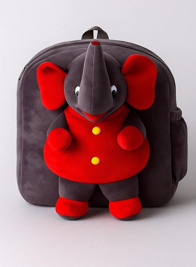 GT Gungun Toys Elephant Plush Backpack for Kids | Soft Toy Cartoon School Bag for Toddlers & Baby Boys Girls | Cute Animal Travel Backpack for Daycare, Picnic & Return Gift - Image 4