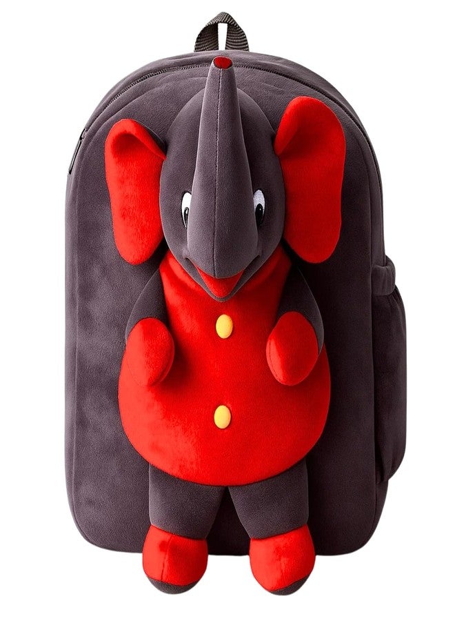GT Gungun Toys Elephant Plush Backpack for Kids | Soft Toy Cartoon School Bag for Toddlers & Baby Boys Girls | Cute Animal Travel Backpack for Daycare, Picnic & Return Gift - Image 1