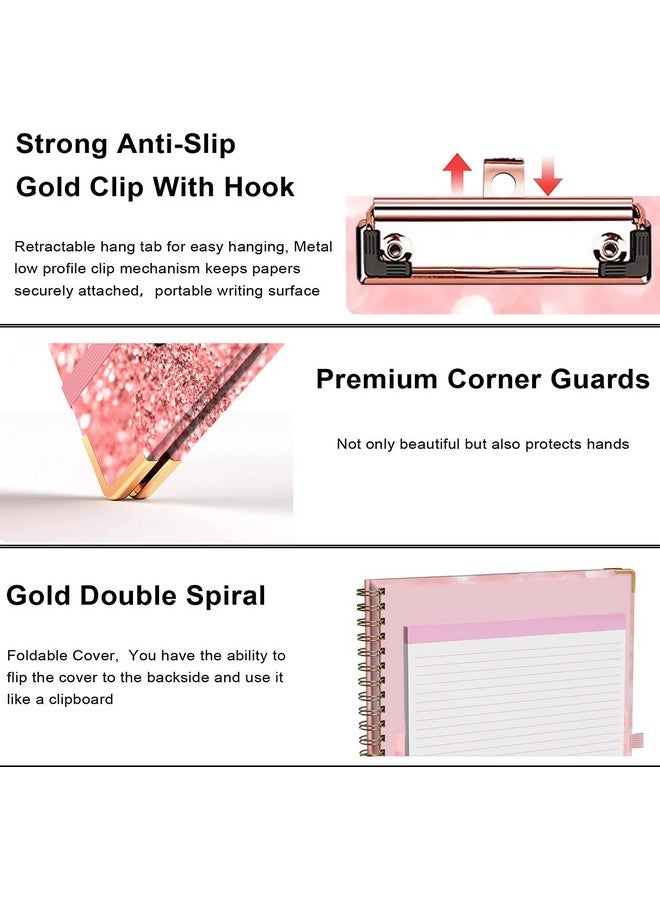 Lateefah Clipboard With Storage Clipboard For Letter Size With 5 File Folders Nursing Clipboard With 12 Pockets Label Stickers And Notepad Foldable Clipboard With Pen Loop For School Office - Image 5