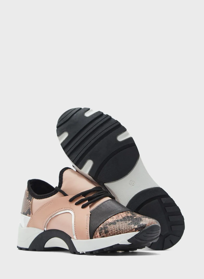Ginger Snake Mixed Sneaker