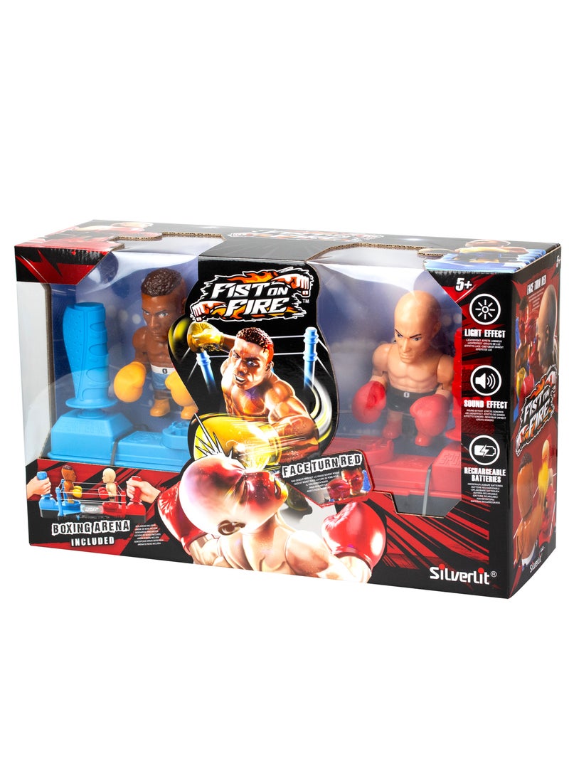 Silverlit "Silverlit FIST ON FIRE BATTLE PACK: Electronic Boxing Toy & Wrestling Battle Bots with Interactive Punching Boxer, Joystick Control, Light & Sound Effects – Ultimate Boxing and Wrestling Battle Experience for Kids and Teens " - Image 1