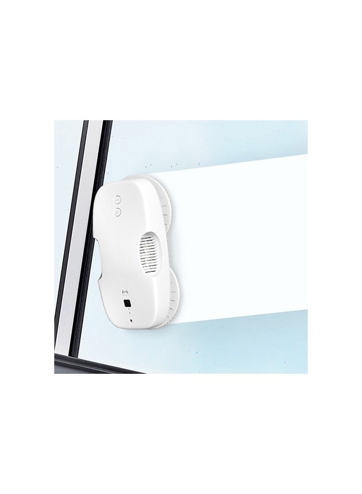 ماركة غير محددة روبوت تنظيف النوافذ الكهربائي HUTT DDC55، قوة شفط 120W و 3800Pa، تقنية تعديل التردد الذكية، مضاد للسقوط، تحكم عن بعد، غسيل زجاج تلقائي – أبيض  - Image 3