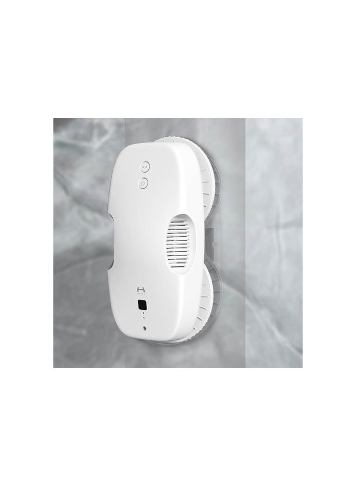 ماركة غير محددة روبوت تنظيف النوافذ الكهربائي HUTT DDC55، قوة شفط 120W و 3800Pa، تقنية تعديل التردد الذكية، مضاد للسقوط، تحكم عن بعد، غسيل زجاج تلقائي – أبيض  - Image 4