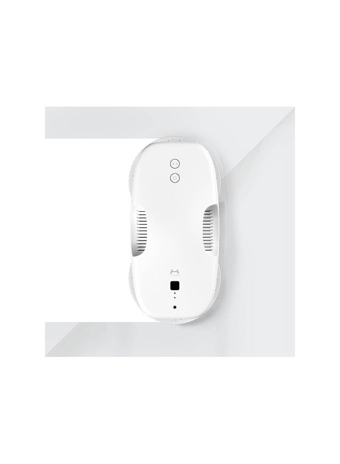 ماركة غير محددة روبوت تنظيف النوافذ الكهربائي HUTT DDC55، قوة شفط 120W و 3800Pa، تقنية تعديل التردد الذكية، مضاد للسقوط، تحكم عن بعد، غسيل زجاج تلقائي – أبيض  - Image 2