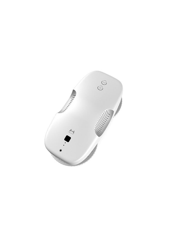 ماركة غير محددة روبوت تنظيف النوافذ الكهربائي HUTT DDC55، قوة شفط 120W و 3800Pa، تقنية تعديل التردد الذكية، مضاد للسقوط، تحكم عن بعد، غسيل زجاج تلقائي – أبيض  - Image 1
