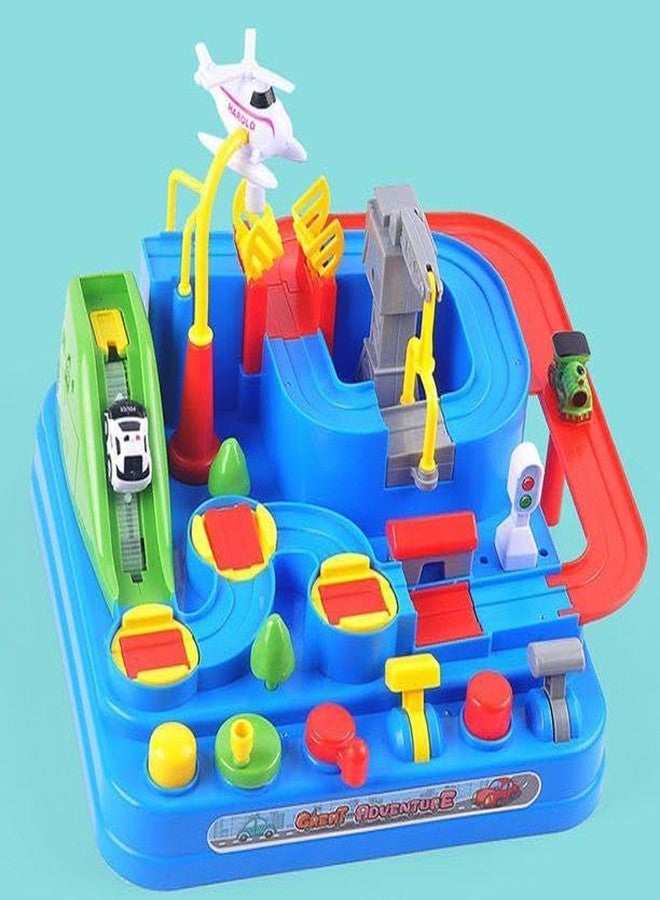 GoldiMec Car Race Tracks Toy | Car Adventure Toy for Boys, Girls & Kids | Playset City Rescue Toddlers Toy Car | Pre Educational Learning Toy Puzzle Car Gift for Kids - Image 2
