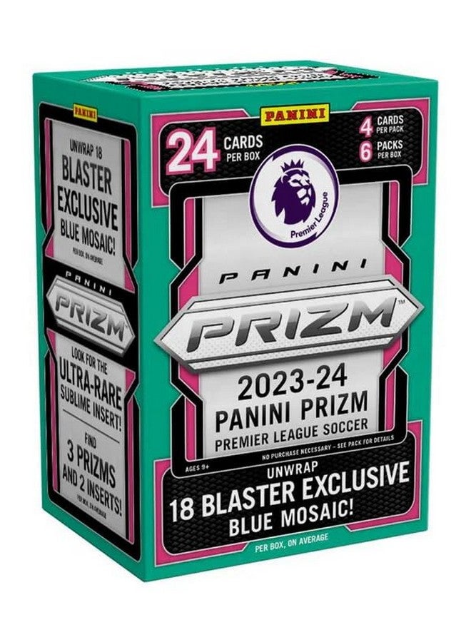 Panini 2023-24 Panini Prizm English Premier League EPL Soccer Hobby Blaster Box (Blue Mosaic Prizms)