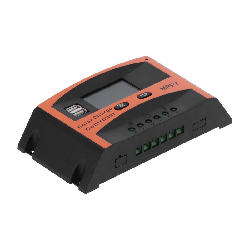 Solar Charge Controller 10/20/30/40/50/60A MPPT Real-Time Tracking - Large Transparent LED Display with Digitally Displayed Voltage for Home Solar System - Image 2