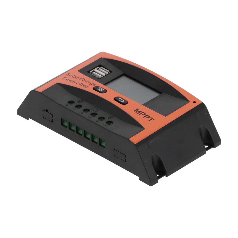 Solar Charge Controller 10/20/30/40/50/60A MPPT Real-Time Tracking - Large Transparent LED Display with Digitally Displayed Voltage for Home Solar System - Image 3