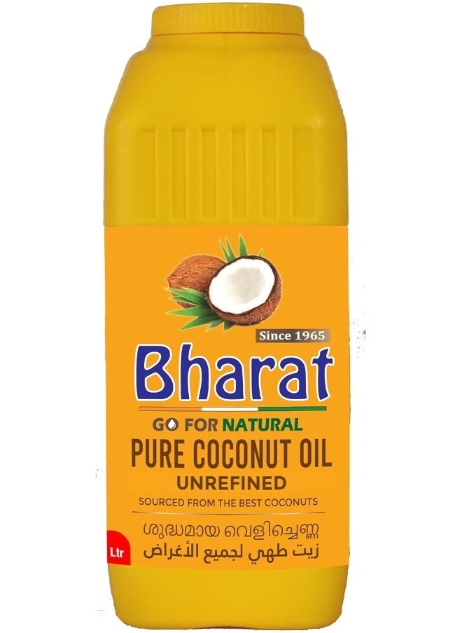 Bharat Bharat Pure Coconut Oil 2 Litre | Unrefined | Sourced from the Best Coconuts | Edible for Cooking  - Image 2