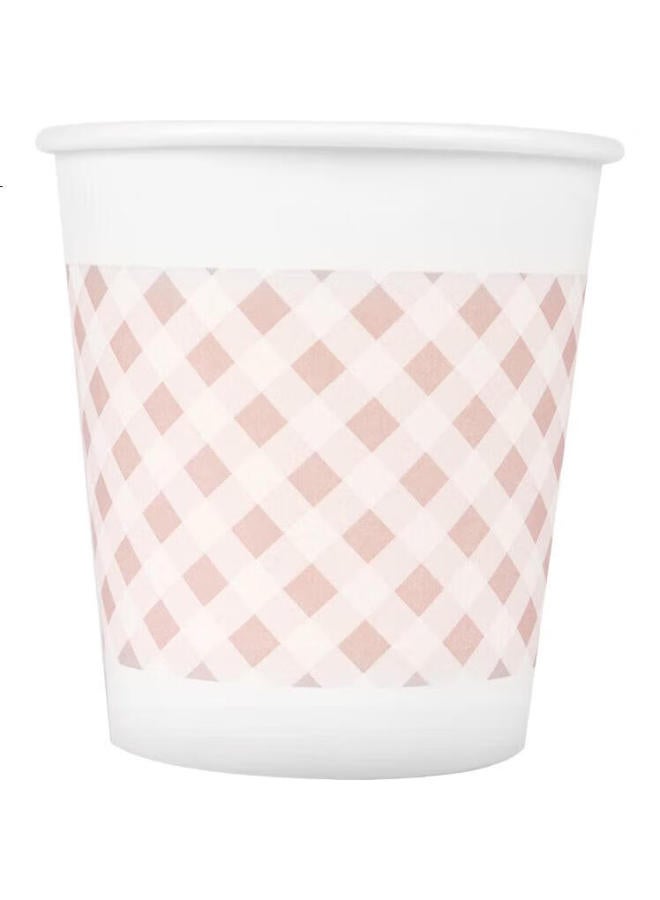 Deli 200Ml Disposable Paper Cups, Thick Wood Pulp Cups/Water Cups, Mesh, 50 Count, 9569 - Image 2