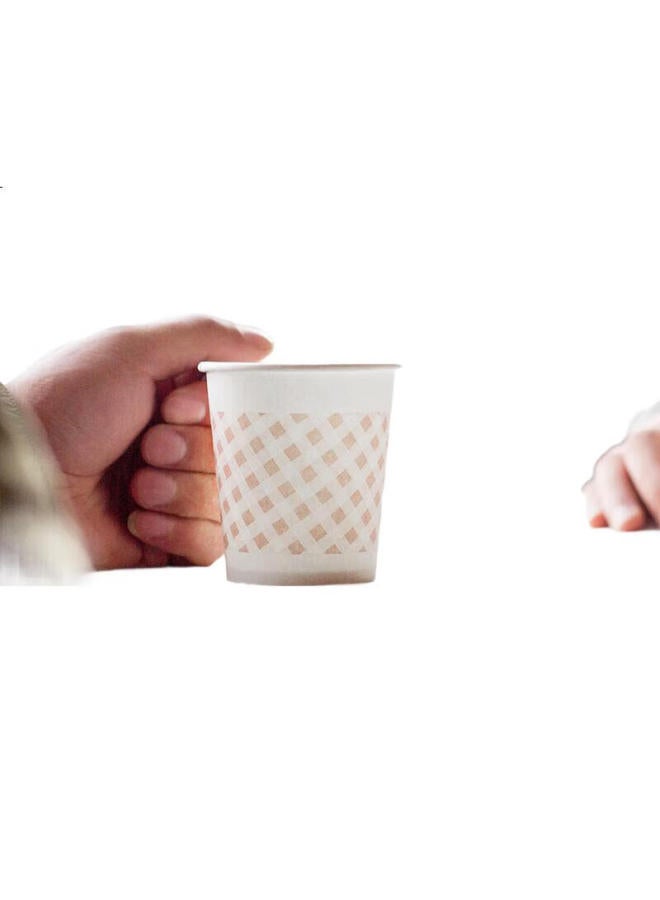 Deli 200Ml Disposable Paper Cups, Thick Wood Pulp Cups/Water Cups, Mesh, 50 Count, 9569 - Image 3