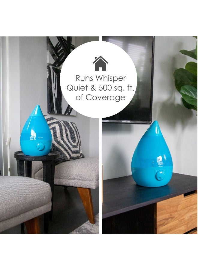 Crane Ultrasonic Cool Mist Humidifier for Bedroom, Baby Nursery, Kids Room, Plants, or Office, Large 1 Gallon Tank, Filter Optional, Aqua - Image 4