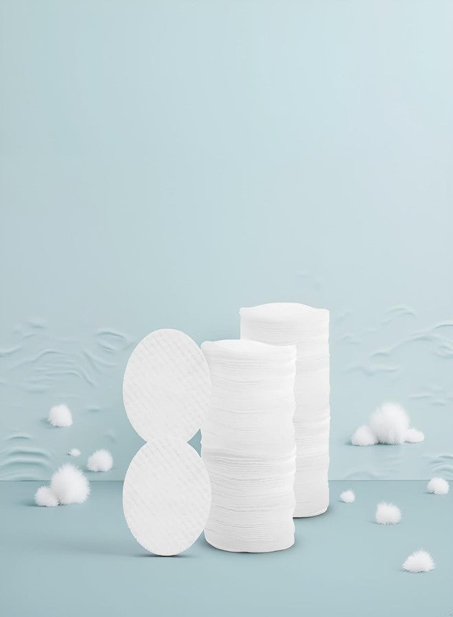Pxiryanlow 100 Pcs White Soft Facial Pads Round Shape Face Cleansing Pads, Disposable Non-Woven Fabric, for Makeup Removing Blending and Skin Toner Applying Cotton Balls and Swabs, 2.36 Inches - Image 5