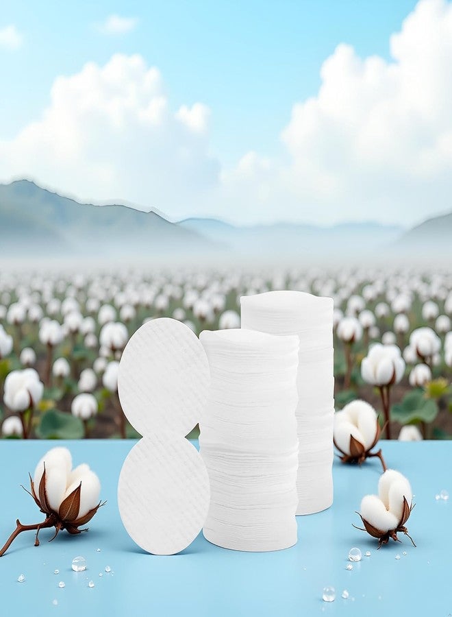 Pxiryanlow 100 Pcs White Soft Facial Pads Round Shape Face Cleansing Pads, Disposable Non-Woven Fabric, for Makeup Removing Blending and Skin Toner Applying Cotton Balls and Swabs, 2.36 Inches - Image 3
