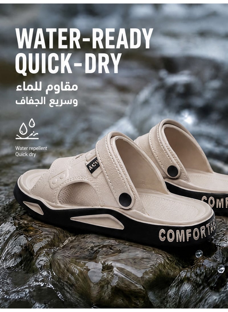 GUOLUOFEI Men's Dual-Wear EVA Sandals, 2.5cm Soft Sole, Adjustable Strap, Non-Slip, Comfortable for Driving, Beach & Outdoor Use - Image 2