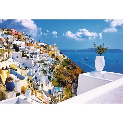 Trefl Red 1500 Piece Jigsaw Puzzle Santorini, Greece 33"x23" Print, DIY Puzzle, Creative Fun, Classic Puzzle for Adults and Children from 14 Years Old - Image 2