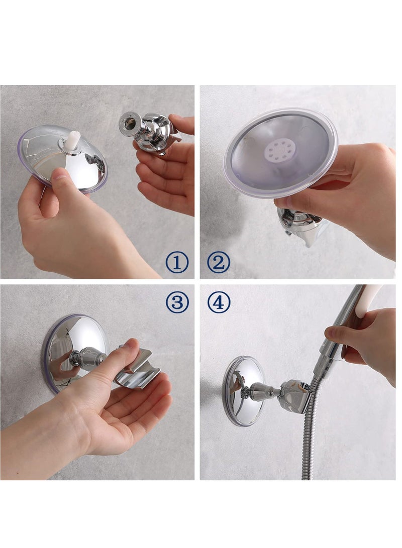 KASTWAVE Shower Head Holders,360°Rotation Adjustable Shower Bracket,Adjustable Removable Shower Head Mount, Vacuum Suction Cup  - Image 4