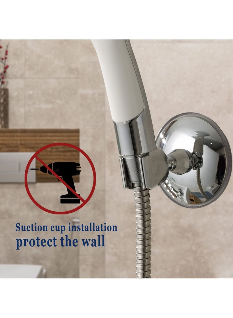 KASTWAVE Shower Head Holders,360°Rotation Adjustable Shower Bracket,Adjustable Removable Shower Head Mount, Vacuum Suction Cup  - Image 5