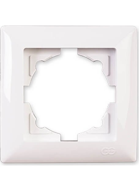 Günsan Elektrik Visage White Single Frame 