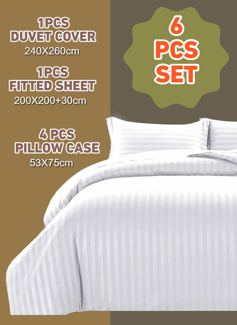 6 Pieces Striped Super King Duvet Cover Set - pzsku/ZE958249A7F51CDFDC3C3Z/45/_/1728727146/9047b766-4232-4f77-80b5-7b496eafcc94