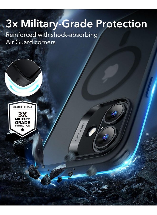 ESR - ESR for iPhone 16 Case, Compatible with MagSafe, Shockof Military-Grade tection, TPU, Magnetic Phone Case for iPhone 16, Classic Hybrid Case (HaloLock), Frosted Black - Image 1