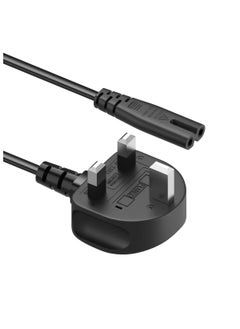 Terabyte 2 Prong AC Power Cord Cable for Samsung LG TCL Sony TV Compatible HP Printer PS3 PS4 PS5 UK AC Wall Plug  - Image 1