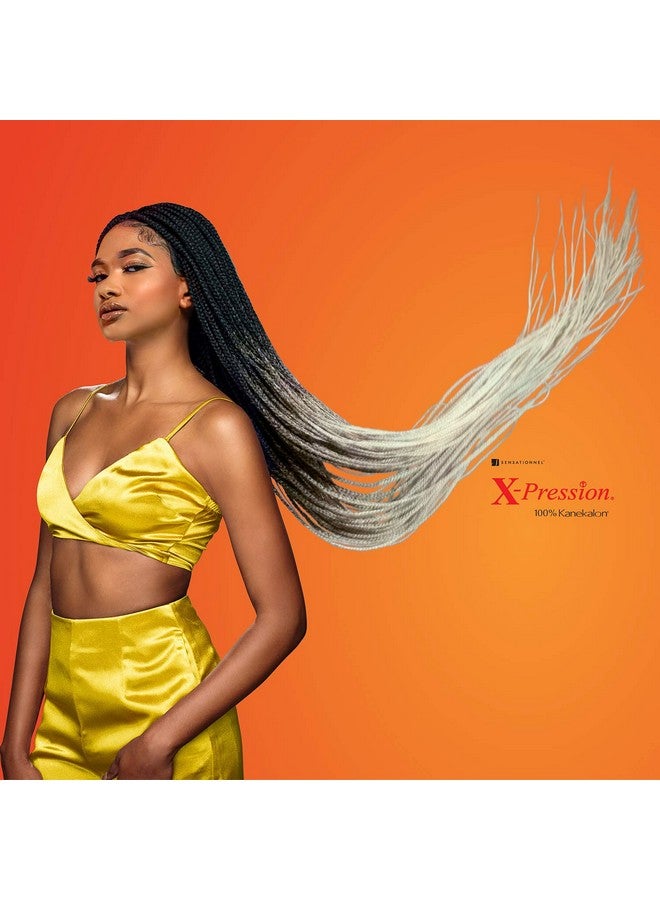 سينساشنيل ضفائر رائعة XPRESSION 3X ضفيرة مسبقة التمدد 58 بوصة (عبوة من 5 قطع، 1B) - Image 3