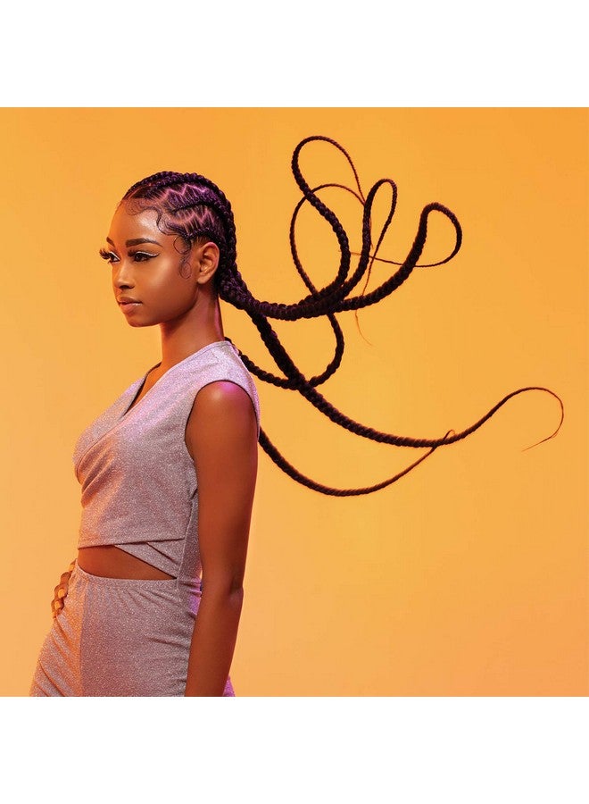 سينساشنيل ضفائر رائعة XPRESSION 3X ضفيرة مسبقة التمدد 58 بوصة (عبوة من 5 قطع، 1B) - Image 5