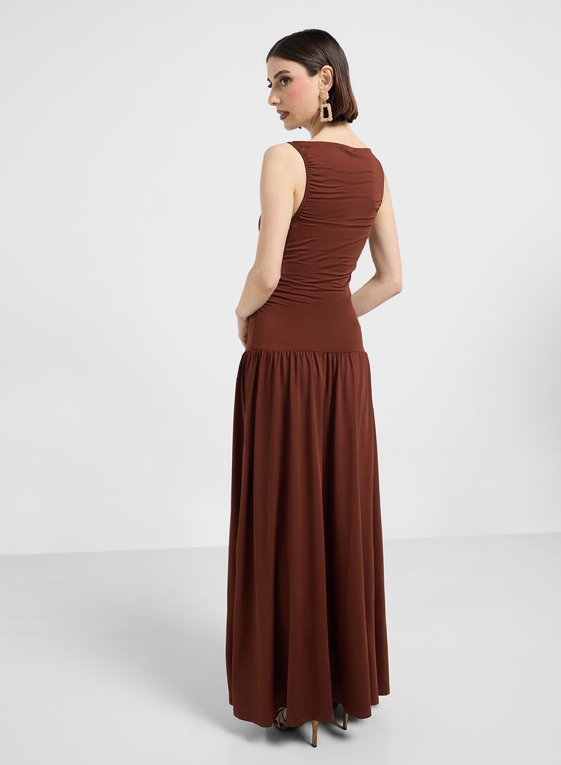 ELLA Ruched Sleeveless Dress  - Image 2