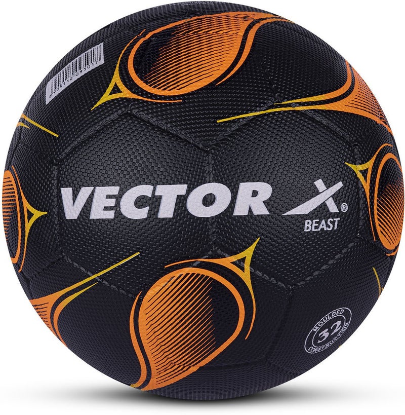 VECTOR X BEAST Football - Size 5 - Black & Orange - Image 1