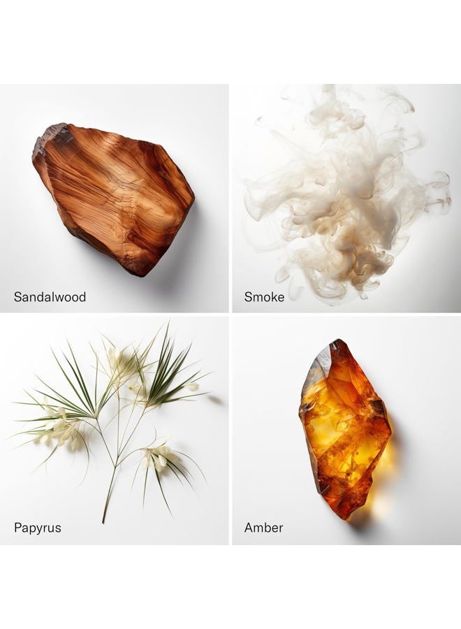 AromaTech Santal & The Hotel Set | Gift Set of Aroma Diffuser Essential Oils Blend of Santal Cardamom, Papyrus, Musk | The Hotel Peach, Red Rose, Pine - 120 Milliliter - Image 2