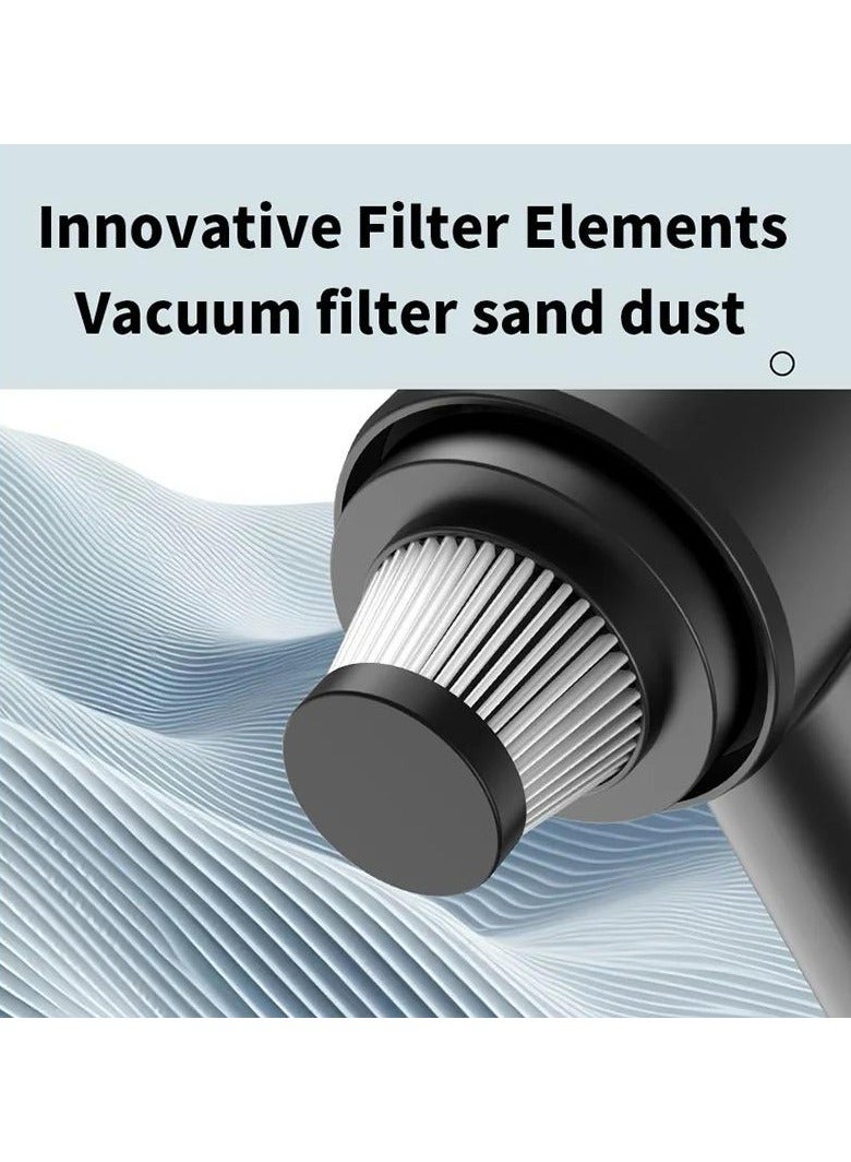 6-in-1 Car Vacuum & Air Duster with Brushless Motor, 2-Gear 12000PA High Power, 30 Mins Runtime- Cordless Hand Held Vacuum Cleaner Electric Air Duster for Car, Home, Computer - Image 5