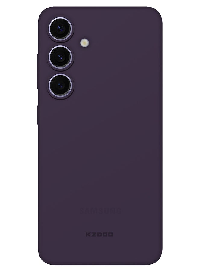 KZDOO Samsung Galaxy S24 Case Slim Thin Air Skin Full Coverage Protective Case Sturdy Durable Thin Case Drop Protection Case Cover Transparent Purple