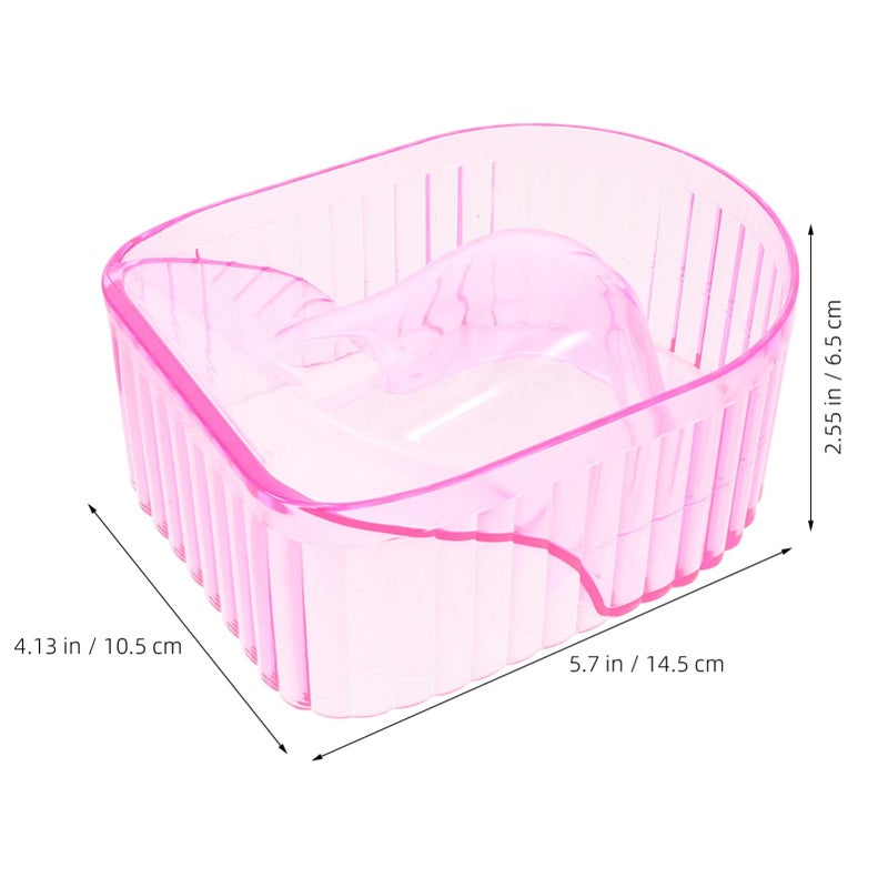 Pink Portable Nail Soaking Bowl For Manicure And Acrylic Nail Removal - Image 3